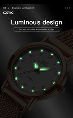 Elegant Women’s Quartz Watch – Stainless Steel Mesh Strap with Free Shipping