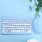Ultra Thin Wireless Bluetooth Keyboard and Mouse Set – 10 Inch Portable Keyboard for iPad, Samsung, Xiaomi & Tablet