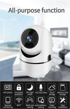 1080P WiFi Smart Security Camera – Mini Indoor IP Camera with Auto Tracking, Night Vision & Free Shipping