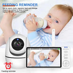 5 Inch Video Baby Monitor with Camera – PTZ Zoom Babyphone with Temperature Sensor, Lullaby & Free Shipping