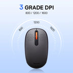 Baseus Wireless Bluetooth Mouse – Silent 2.4G USB Computer Mouse for Laptop, PC, MacBook & Tablet