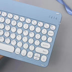 Ultra Thin Wireless Bluetooth Keyboard and Mouse Set – 10 Inch Portable Keyboard for iPad, Samsung, Xiaomi & Tablet