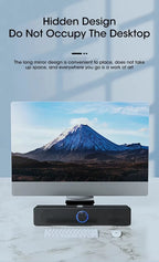 USB Powered PC Soundbar – Wired & Wireless Bluetooth Speaker for Laptop, TV, Gaming & Home Theater with Free Shipping