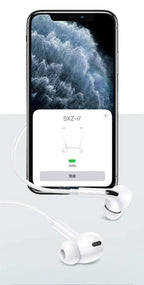 Lightning Wired Earphones with Microphone – In-Ear Stereo Headphones Compatible with iPhone, iPad & iPod