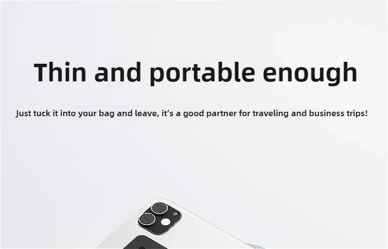 MINGCVIL Mini Foldable Bluetooth Keyboard – Rechargeable Slim Portable Wireless Keyboard for iOS, Windows & Android