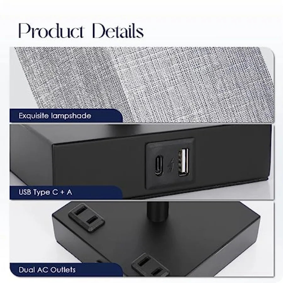 USB-C, USB-A & AC Charging Ports