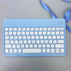 Ultra Thin Wireless Bluetooth Keyboard and Mouse Set – 10 Inch Portable Keyboard for iPad, Samsung, Xiaomi & Tablet