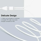 Lightning Wired Earphones with Microphone – In-Ear Stereo Headphones Compatible with iPhone, iPad & iPod