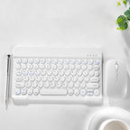 Ultra Thin Wireless Bluetooth Keyboard and Mouse Set – 10 Inch Portable Keyboard for iPad, Samsung, Xiaomi & Tablet