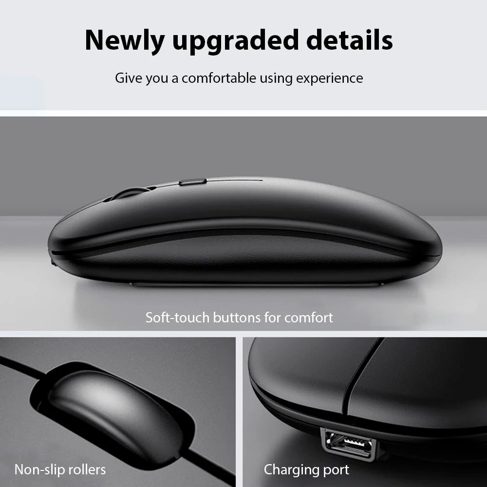Bluetooth Wireless Keyboard and Mouse Set – Universal Mini Keyboard Combo for iPad, Tablet, Phone & Laptop