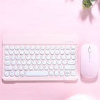 Ultra Thin Wireless Bluetooth Keyboard and Mouse Set – 10 Inch Portable Keyboard for iPad, Samsung, Xiaomi & Tablet