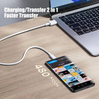 60W USB-C to USB-C Fast Charging Cable – PD Type-C Data Cable for iPhone 15, Samsung, Huawei & Xiaomi