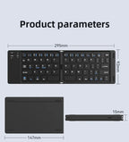 MINGCVIL Mini Foldable Bluetooth Keyboard – Rechargeable Slim Portable Wireless Keyboard for iOS, Windows & Android