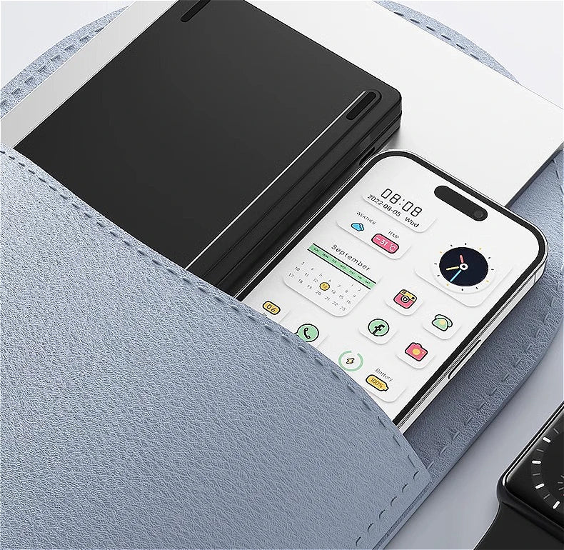 MINGCVIL Mini Foldable Bluetooth Keyboard – Rechargeable Slim Portable Wireless Keyboard for iOS, Windows & Android