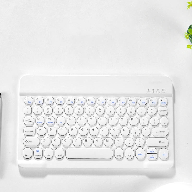 Ultra Thin Wireless Bluetooth Keyboard and Mouse Set – 10 Inch Portable Keyboard for iPad, Samsung, Xiaomi & Tablet
