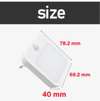 Plug-in LED Night Light with Motion Sensor – Adjustable Brightness Wall Lamp for Bedroom, Hallway & Bathroom