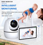 5 Inch Video Baby Monitor with Camera – PTZ Zoom Babyphone with Temperature Sensor, Lullaby & Free Shipping