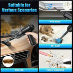 2-in-1 Cordless Air Duster Mini Vacuum Cleaner for Keyboard, Car & Home