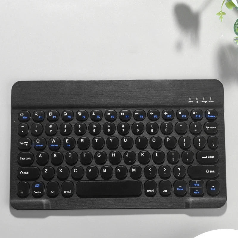 Ultra Thin Wireless Bluetooth Keyboard and Mouse Set – 10 Inch Portable Keyboard for iPad, Samsung, Xiaomi & Tablet