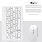 Bluetooth Wireless Keyboard and Mouse Set – Universal Mini Keyboard Combo for iPad, Tablet, Phone & Laptop