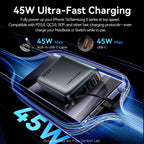 Vention 45W Power Bank – 20000mAh Portable Fast Charger with USB-C Cable for iPhone, Samsung & Xiaomi