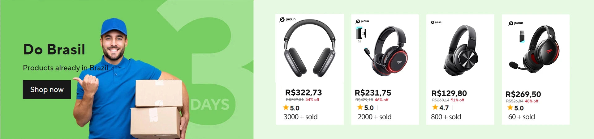 Picun B8 Bluetooth Headphones – 120H Playtime Wireless Over-Ear Headset with Low Latency & Hands-Free Calls