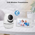 5 Inch Video Baby Monitor with Camera – PTZ Zoom Babyphone with Temperature Sensor, Lullaby & Free Shipping