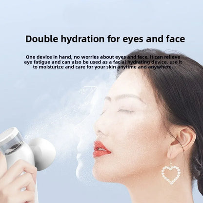 Portable Eye & Face Nano Mist Sprayer – Hydrating Steam Care Device for Daily Self-Care