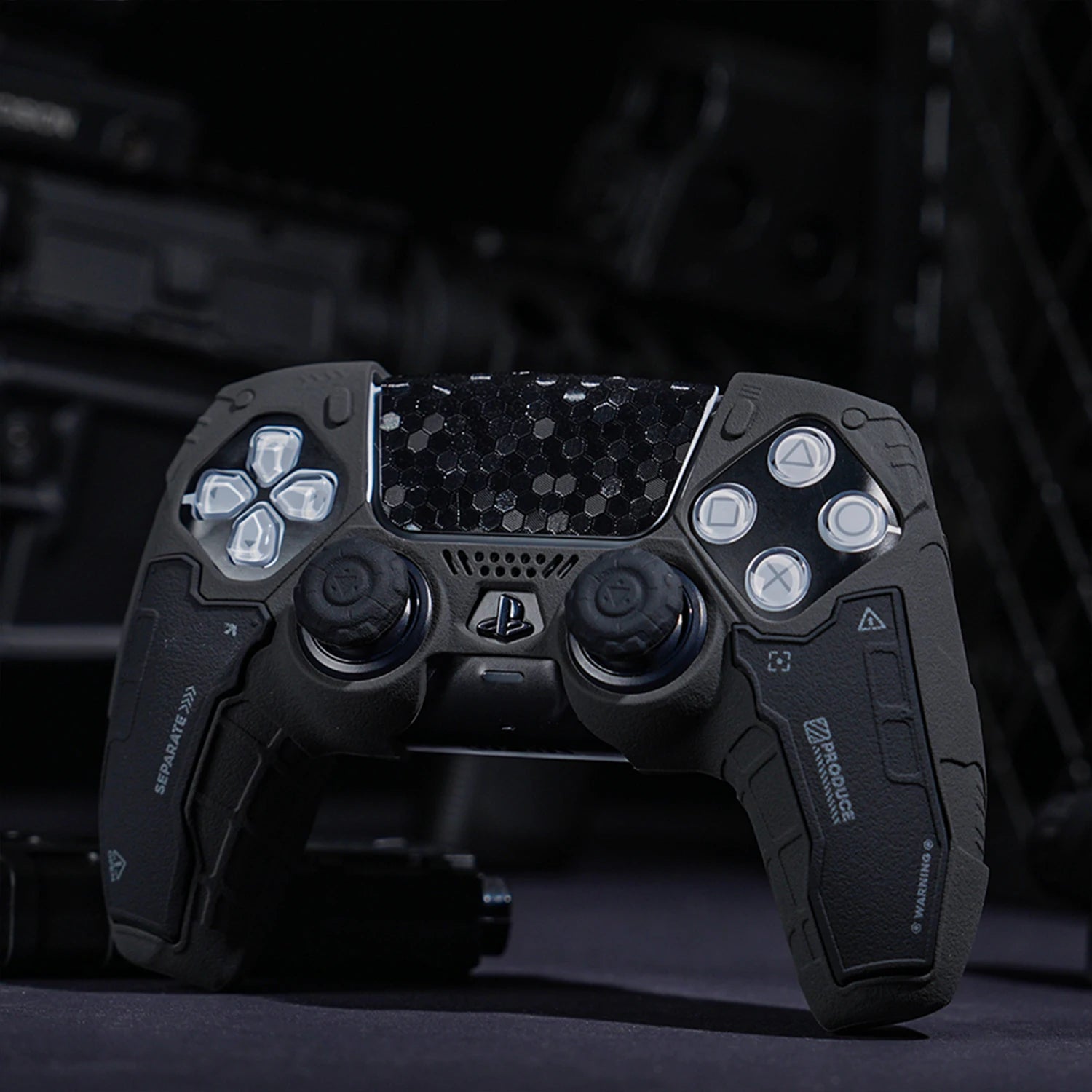PS5 Controller Silicone Cover – Tactical Style Soft Protector Skin with Thumb Stick Grip Caps & Free Shipping